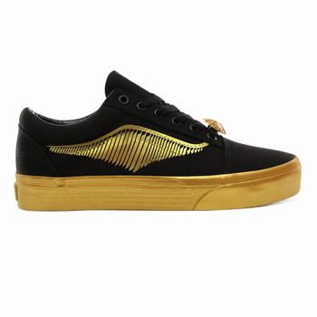 Damske Tenisky Vans x HARRY POTTER™ Golden Snitch Old Skool Zlate/Čierne VA67GOLIZ